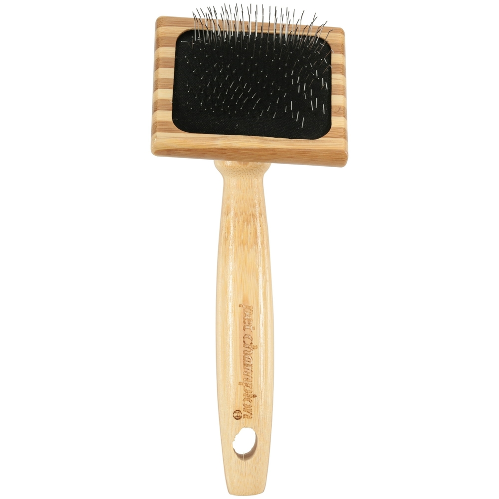 Pet Champion Naturally Aged Bamboo Slicker Brush